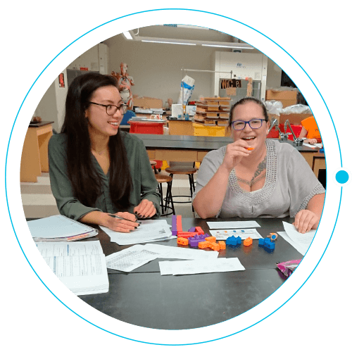 Students having fun with Kemblox